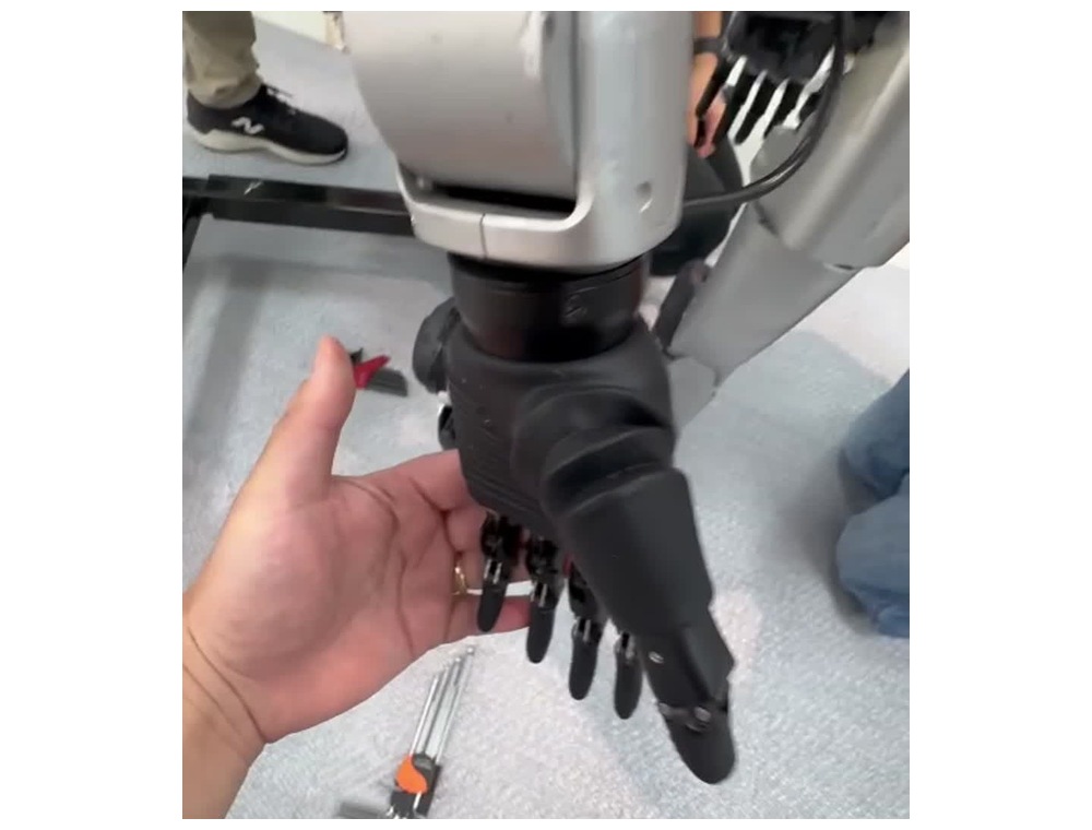 Hand installed